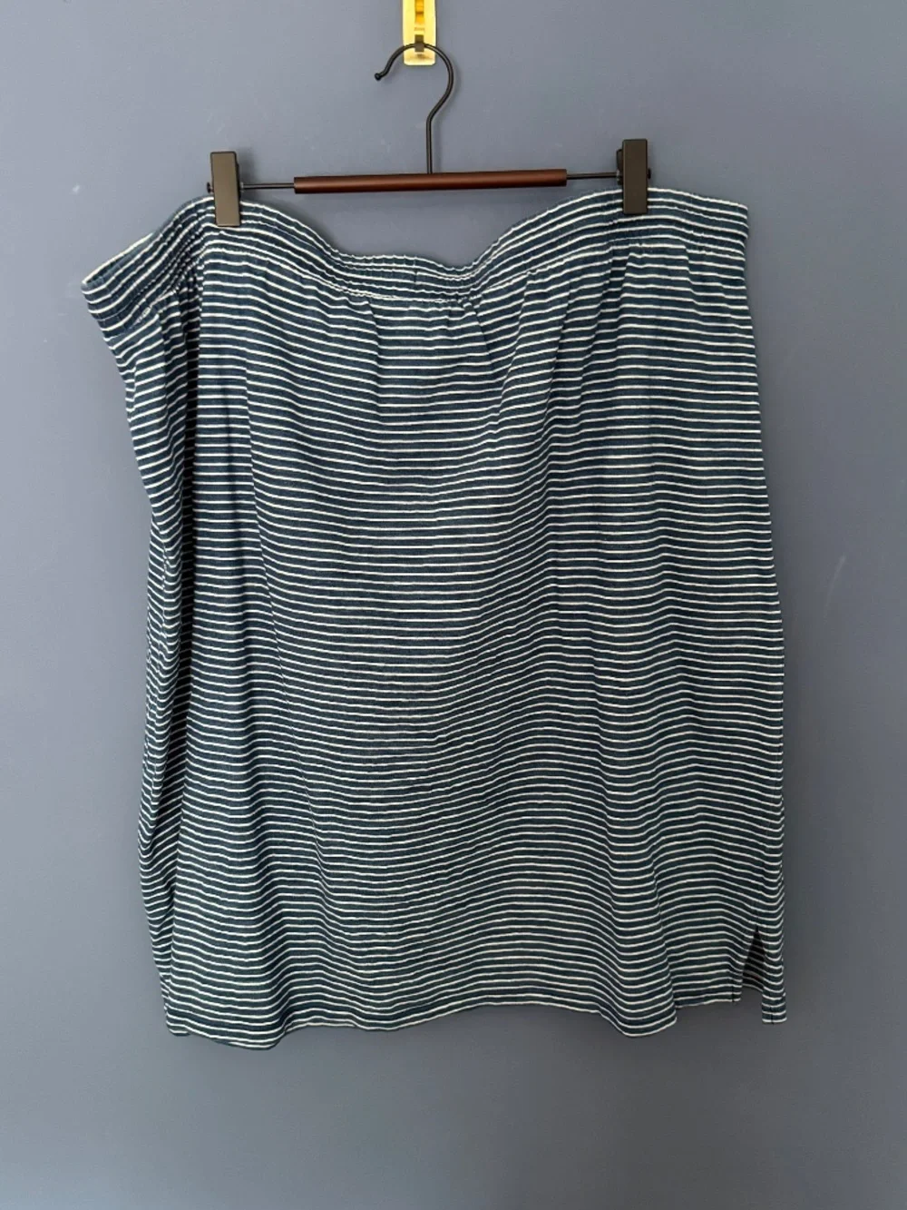 Talbots Blue and White Striped Skirt Size 3X in EUC
